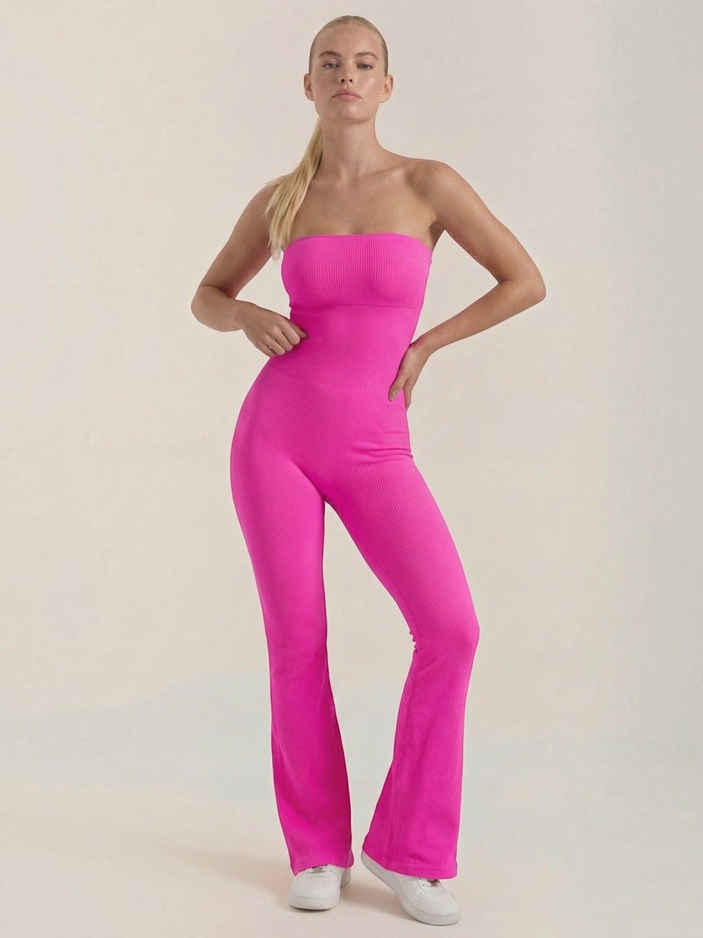 Selma Jumpsuit aus Rippstrick