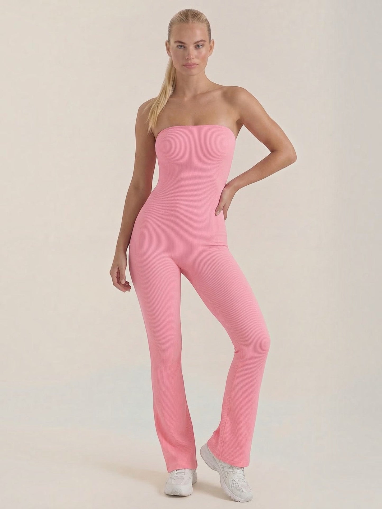 Selma Jumpsuit aus Rippstrick