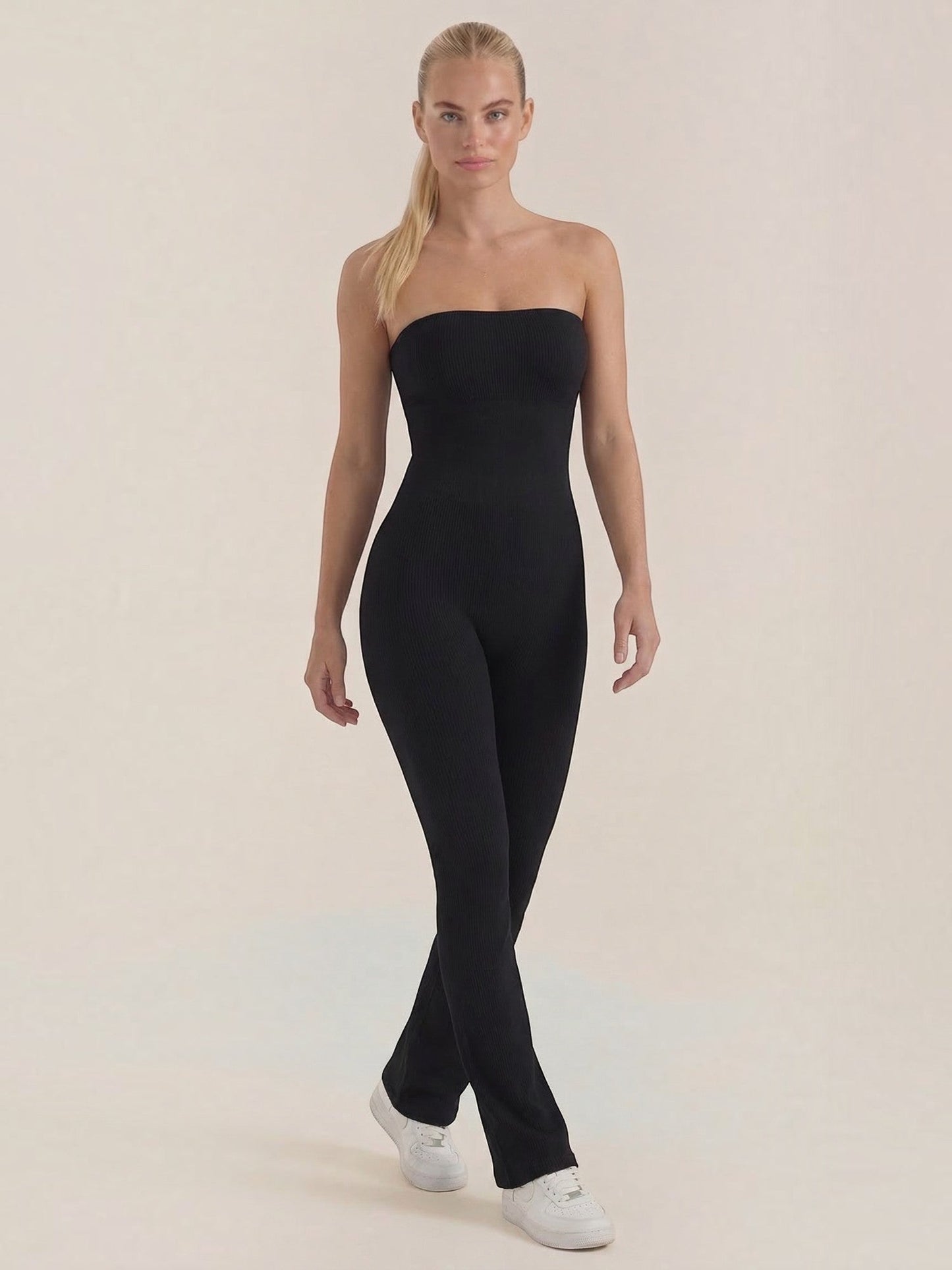 Selma Jumpsuit aus Rippstrick
