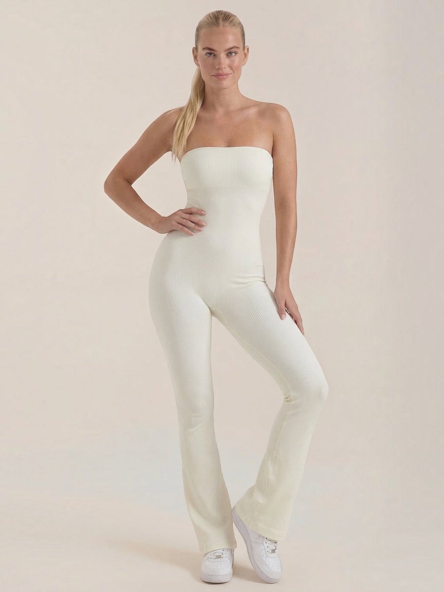 Selma Jumpsuit aus Rippstrick